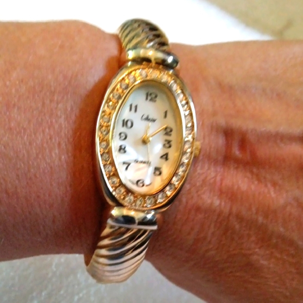 Collezio Elegant Gold and Silver Tone Women's Watch.